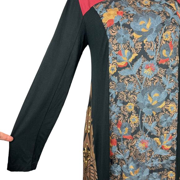 Soft Surroundings | NWT Icon Sultana Sequin Embellished Long Sleeve Maxi Dress - Picture 7 of 16